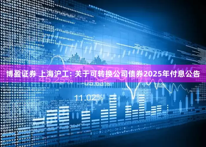 博盈证券 上海沪工: 关于可转换公司债券2025年付息公告
